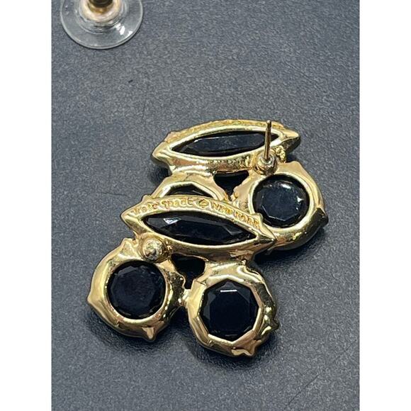 Kate spade New York Desert Stone Cluster Black Glass Gold Tone Stud
Earrings - Picture 11 of 14